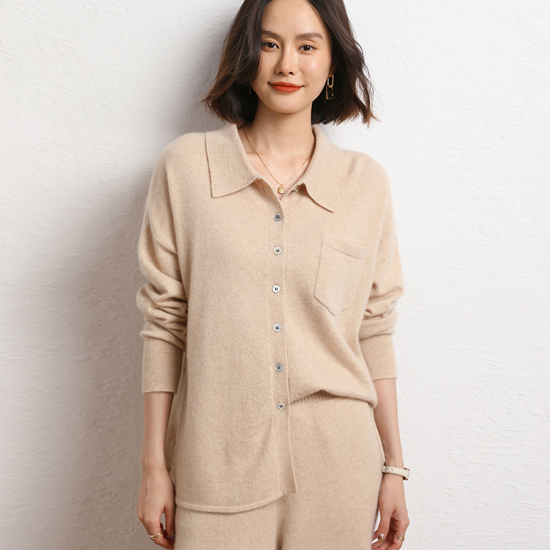 Autumn Women's Cardigan 100% C - Wool Coat Peacoat recension och pris