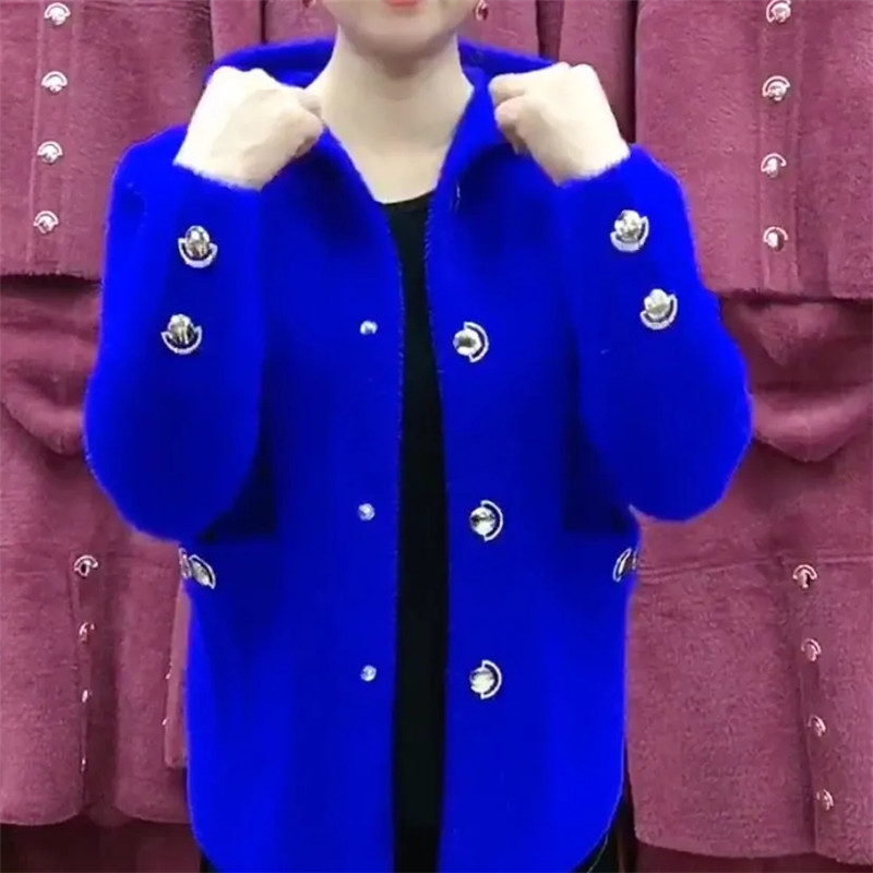 NEW Middle Aged Elderly Mother - Wool Coat Peacoat recension och pris