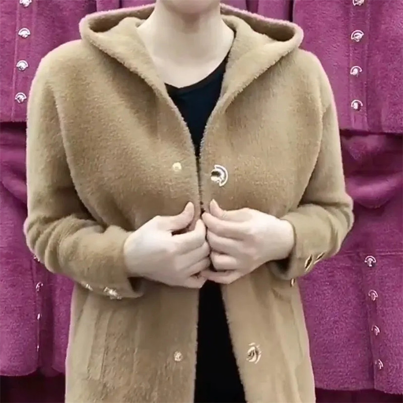 NEW Middle Aged Elderly Mother - Wool Coat Peacoat recension och pris
