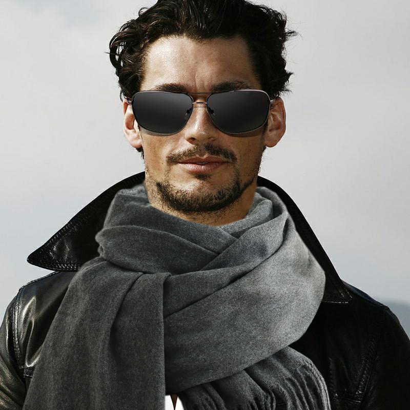 Fashion Scarf Man Winter Warm  - Wool Scarf Men recension och pris