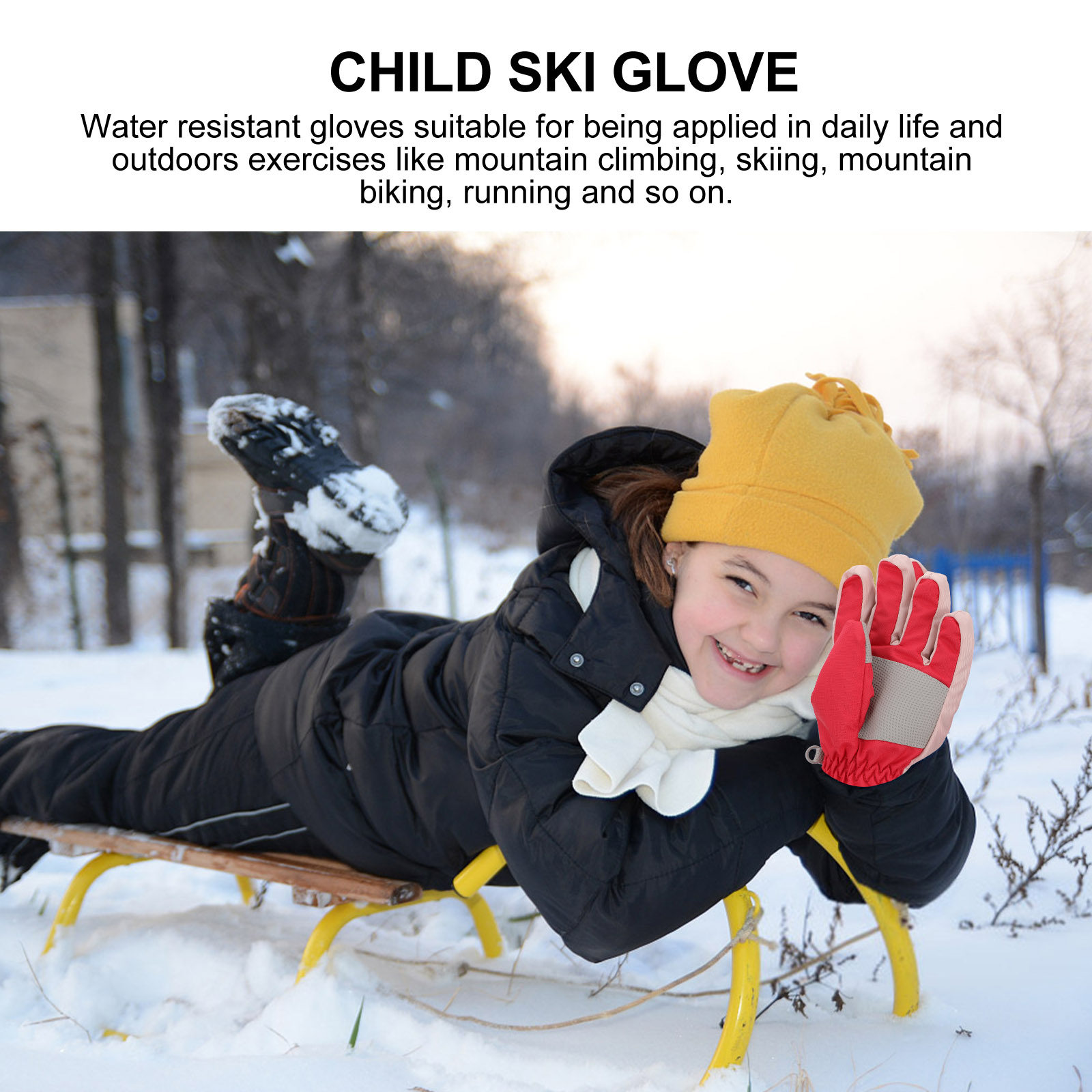 1Pair Children Ski Gloves Wate - Snow Glove Insulated recension och pris