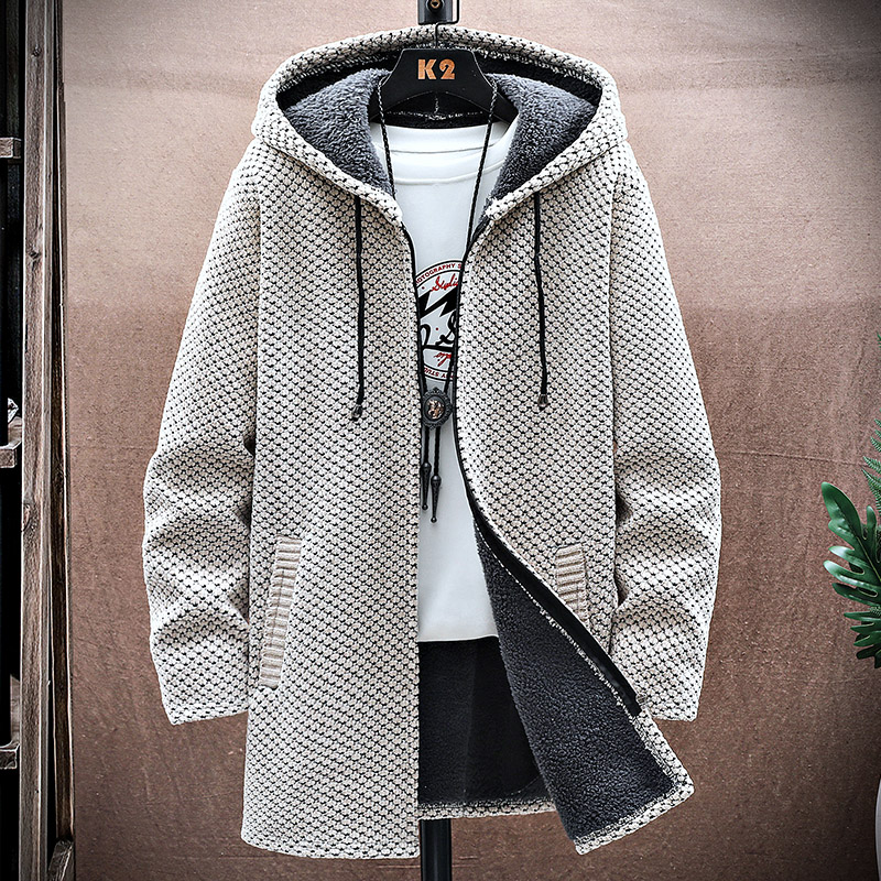 Men's Cardigan Cashmere Long C - Wool Coat Peacoat recension och pris