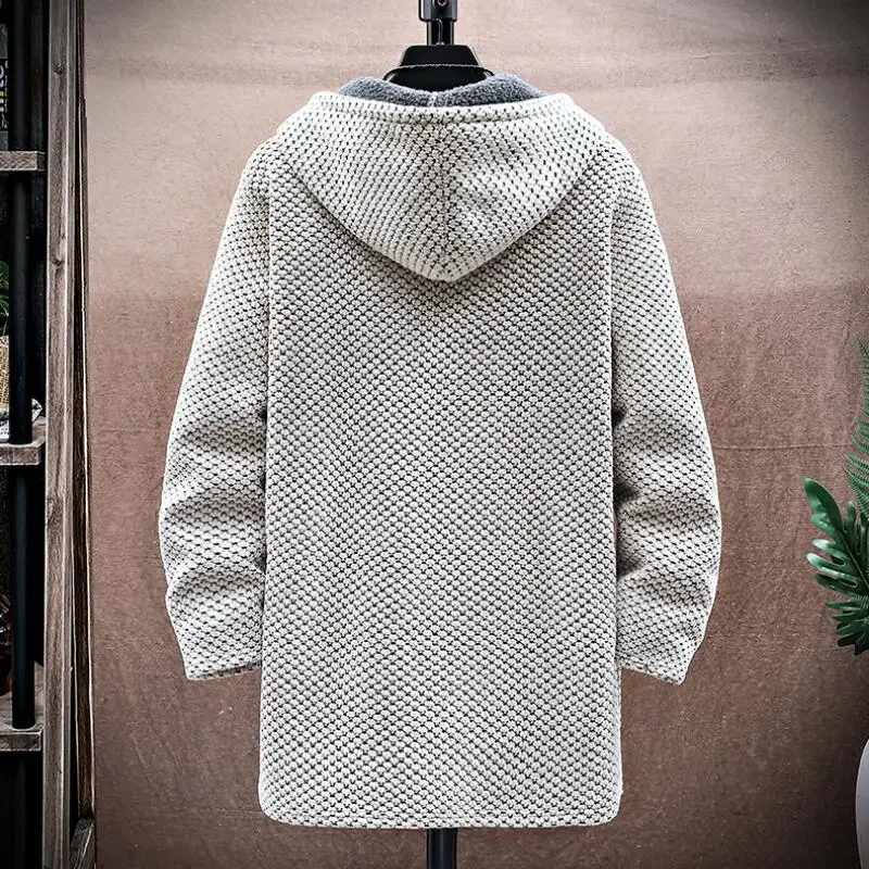 Men's Cardigan Cashmere Long C - Wool Coat Peacoat recension och pris