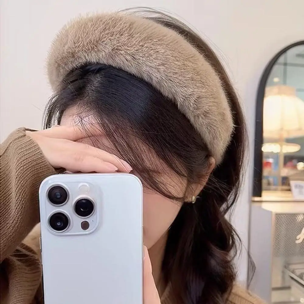2025 Autumn Winter Mink Fur So - Winter Headband Fleece recension och pris