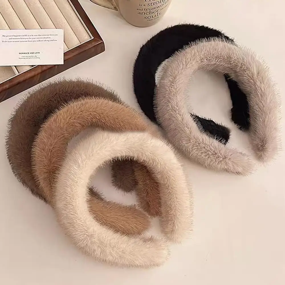 2025 Autumn Winter Mink Fur So - Winter Headband Fleece recension och pris