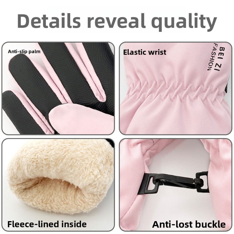 Womens Winter Ski Gloves Touch - Snow Glove Insulated recension och pris