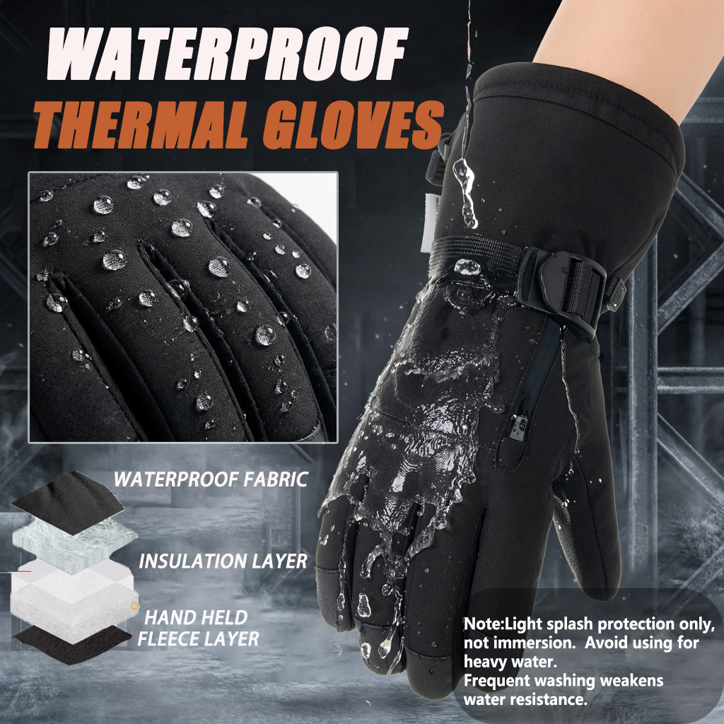 Winter Ski Gloves Men Women, W - Snow Glove Insulated recension och pris